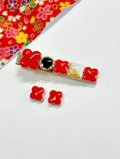 和風　ピアス　ヘアピン　セット　浴衣　着物　小さいピアス　イヤリング　レトロ