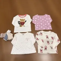 女の子まとめ売り西松屋プティマイン長袖80サイズ 保育園