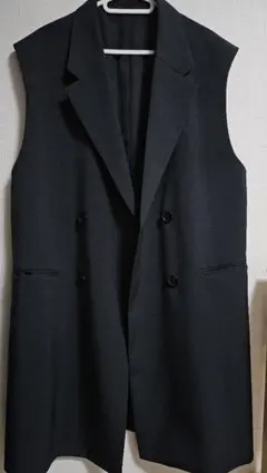 GU レディース　オーバーサイズダブルブレストベスト　XL