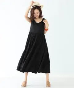 B:MING by BEAMS ローン ティアード ワンピース ブラックのサムネイル