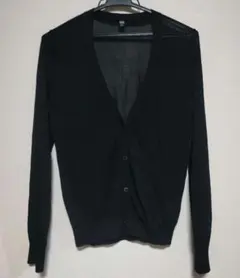UNIQLO ライト Vネック カーディガン M黒