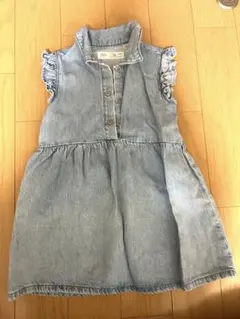 ZARA デニム ノースリーブワンピース 3〜４歳　104cm