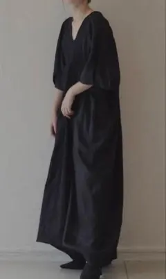 loin. ロワン 井川遥 オーガンジーワンピース ブラック 36 - メルカリ