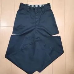 ディッキーズ レディース サイドカット チノパンツ ワークパンツ　L　ブラック