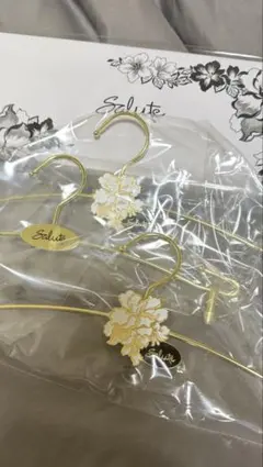 新品⭐︎ サルート　ノベルティ　ランジェリーハンガー 3本セット