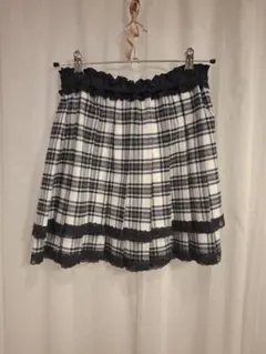 axes femme チェック柄 フリル ミニスカート 150(3L)のサムネイル