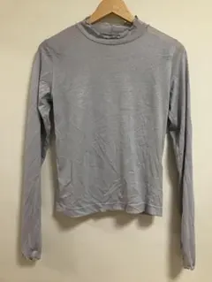 シルバー　タートル長袖トップスのサムネイル