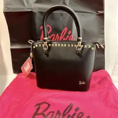 バービーBarbie ハンドバッグ ／ショルダーバッグ ２WAY ブラック