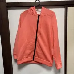 コーラルピンク フルジップパーカー
