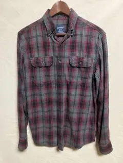 Faded Glory ネルシャツ チェックシャツ ボタンダウン 長袖 【S】のサムネイル