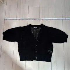 GU Mサイズブラック ショートカーディガン