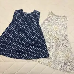 ユニクロ　PAUL&JOE 110 ワンピース 2枚セット　花柄