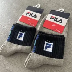 お値下げ不可　FILA 靴下　ソックス　19~24 cm 2足セット　①のサムネイル