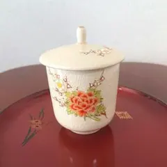 薩摩焼　苗代川焼　荒木幹二郎造　苗代川そば釉　茶入　仕覆付　共箱　V　6603 荒木幹二郎 造 | arakitoyo