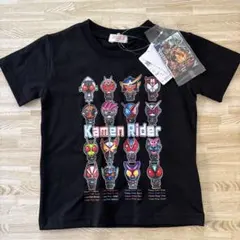 仮面ライダー Tシャツ 110cm ブラック 新品 カード付