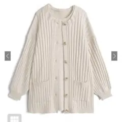 GRL ニットカーディガン×ノースリーブニットワンピセットアップ ru1315