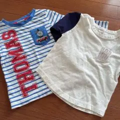 男の子　長袖Tシャツ 90(S) 綿100% Nutmeg トーマス　鉄道