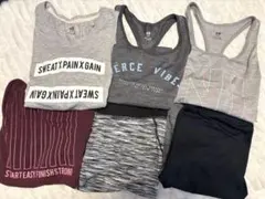 H&M エイチアンドエム フィットネスウェア まとめ売り6点セット ヨガ
