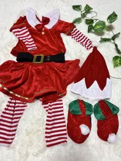 サンタ コスプレ キッズ 上下セット クリスマス 衣装 100サイズ
