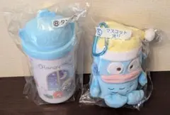 Sanrio　ハンギョドン　当りくじ　⑤マスコット座り　⑧タンブラー