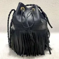 J&M DAVIDSON カーニバル フリンジショルダーバッグ ブラック