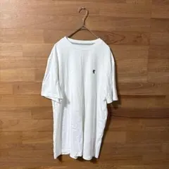 GIORDANO ジョルダーノ 半袖Tシャツ M 白 ワンポイント刺繍のサムネイル
