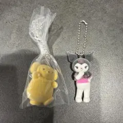 サンリオキャラクターズ　ミニチュアチャーム　ポムポムプリン　クロミ
