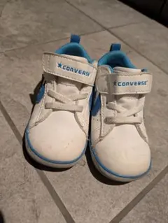CONVERSE 7CK176 ベビーシューズ ホワイト/ブルー