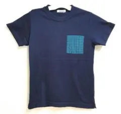 ファミリア　半袖Tシャツ　ネイビー　140cm 美品☆ファミリア 半袖Tシャツ ネイビー 140cm - メルカリ