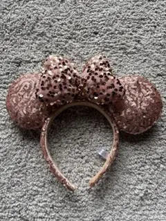 ミニーマウス　スパンコール　カチューシャ