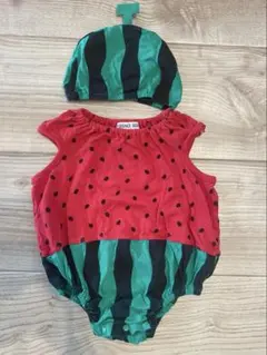 スイカ　すいか　ロンパース　70-80