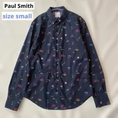 ポールスミス ネオン 総柄 シャツ 楽器 カクテル ブラック Smallのサムネイル