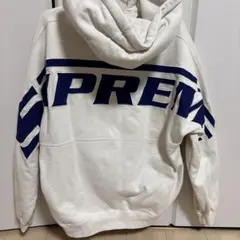 希少XL Supreme 19FW Paneled Arc パーカー ブルー - メルカリ