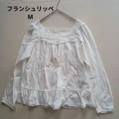 美品♪franche lippeeフランシュリッペ　レース長袖ブラウスМのサムネイル