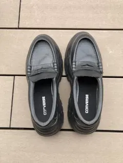 【超貴重】CONVERSE ローファー ブラック 厚底　26.5cm