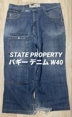 極太 STATE PROPERTY バギー デニム bboy ROCAWEARのサムネイル