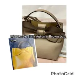 M'S GRACY リボン ショルダーバッグ ベージュ