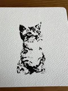 自作絵画 クッションの世界 猫とネズミと小鳥の絵 - メルカリ