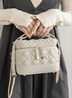 RANDA キルティング2wayバニティバッグ