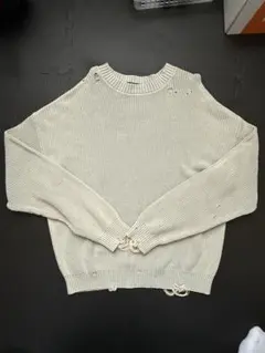 ダメージ加工長袖セーター人気シリーズ