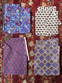 ソレイアード SOULEIADO オールインワン 生地　キット　はぎれ　紫