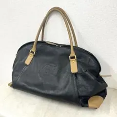 N】Kitamura キタムラ ボストンバッグ レザー ブラック 犬 - メルカリ