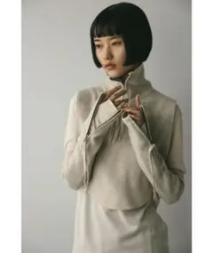 STYLEMIXER ハーフジップ アイボリーのサムネイル