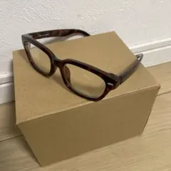 ブラウン系プラスチックフレーム メガネ