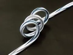 熨斗目色☓鳩羽色　衿秀 帯締 帯締め 三色ひねり 洋角組 夏 単衣帯締め　撚り房