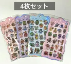 イタリアンブレインロット　ぷくぷくシール　3Dシール　4枚セット