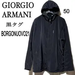 【売切】美品★イタリア製　黒タグ　ジョルジオアルマーニ　カシミヤ混　シングルジャケット　チャコールグレー　46　正規品 ジョルジオアルマーニ 素材不明 ロングコート 38 レディース ブラック