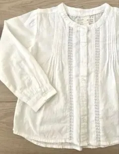 ZARA kids 長袖ブラウス　白　104cm/3-4Y