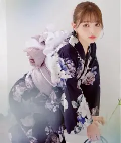 ♥未使用♥ シュガーナイン sweet コラボ 蒼華に咲く花浴衣 牡丹 くすみ色 ♥未使用♥ シュガーナイン sweet コラボ 蒼華に咲く花浴衣 牡丹