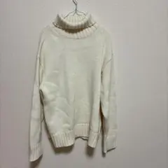 GU タートルネックニット オフホワイト Mのサムネイル
